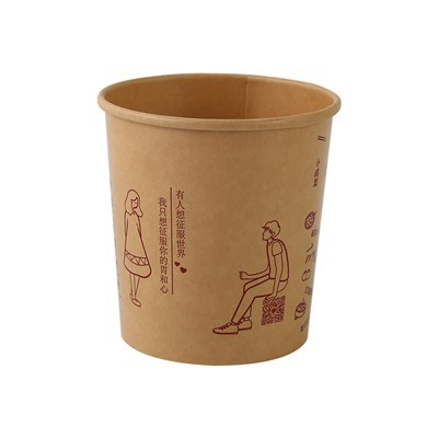 حاوية حساء ورق كرافت للطعام